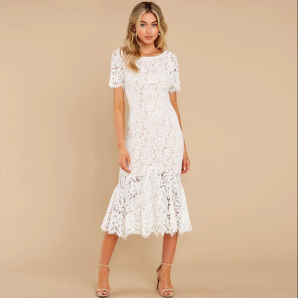 White lace Bridal dress size small